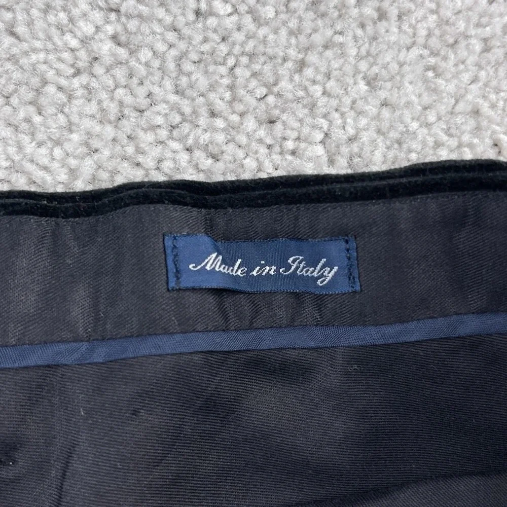 VINTAGE Polo Ralph Lauren Pants Mens 40 Black Corduroy Unhemmed Italy NEW NWT‎